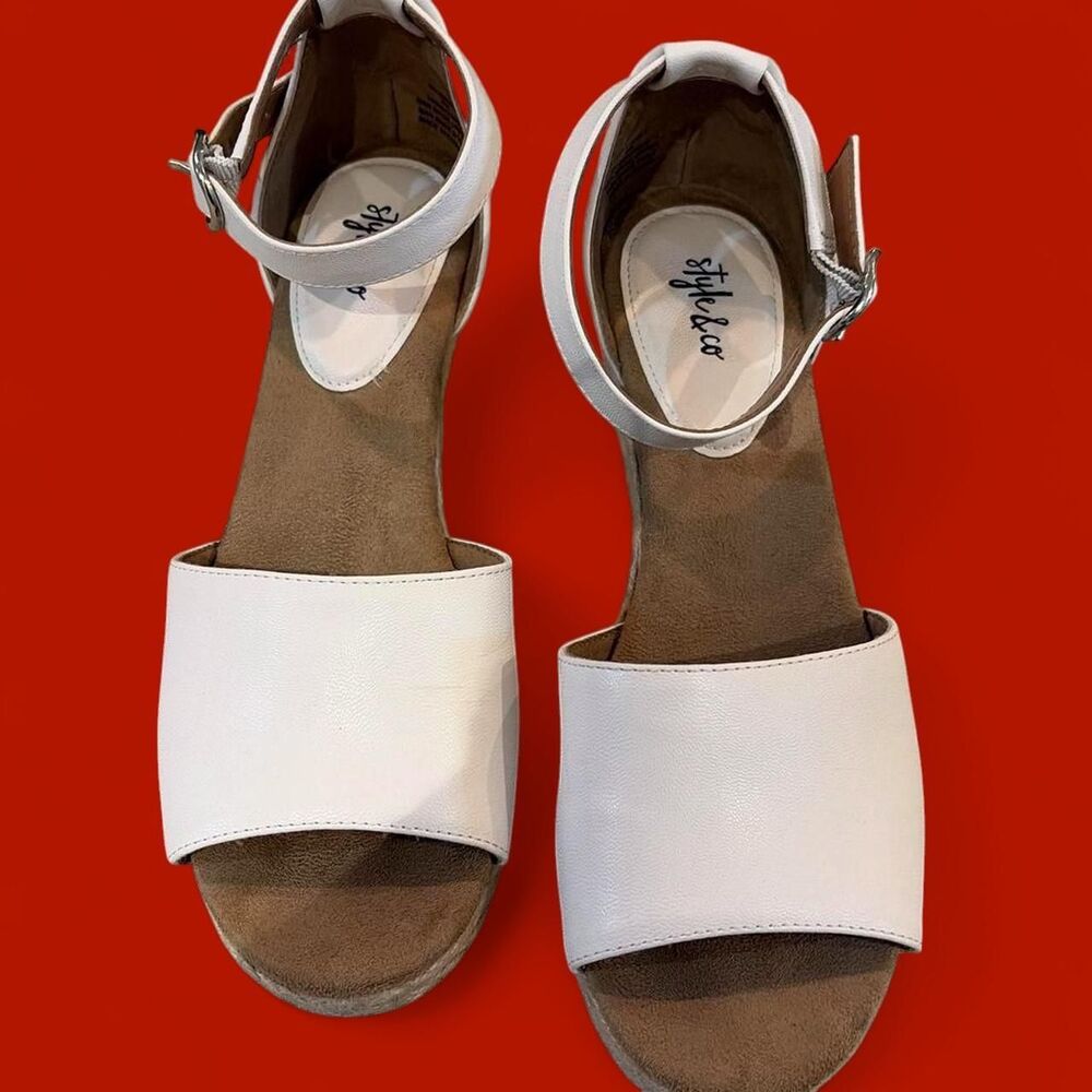 Style-co Women's White Sandals